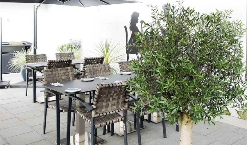 Außenterrasse des Ristorante Rilasso